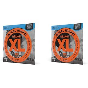 أوتار جيتار كهربائية D'Addario D'Addario EJ22 متوسطة - موسيقى الجاز الكهربائية - مجموعة واحدة
