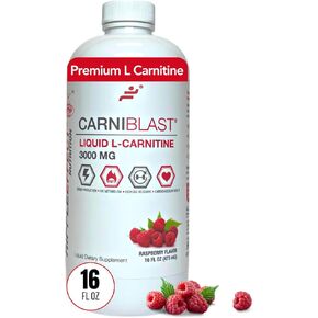 CARNIBLAST Liquid L-Carnitine 3000mg, Premium L Carnitine Carnipure, Sports Nutrition, Energy Supplement and Energy Booster, Peach Mango 16 fl oz
