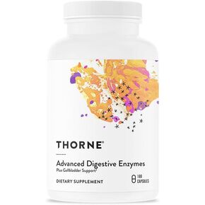 THORNE Advanced Digestive Enzymes (Formerly Bio-Gest) - Blend of Digestive Enzymes to Aid Digestion* - Gut Health Support with Pepsin, Ox Bile, Pancreatin - 180 Capsules - 90 Servings
