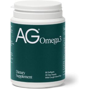 Ag1 Omega 3 ملحق زيت السمك كبسولات Softgel W/EPA و DHA الأحماض الدهنية من الأسماك التي تم صيدها البرية | 90 ط م. 2000 ملغ من الخضر الرياضية