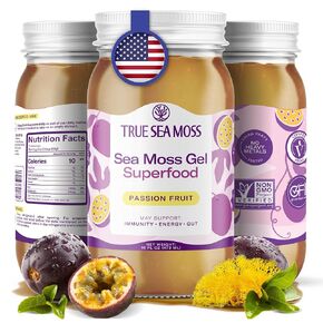 Sea Moss Gel – Made in USA – 5-in-1 Formula – Wildcrafted Seamoss, Ashwagandha & Sea Vegetables – Ashwagandha, Pack of 1 (Labels may Vary)