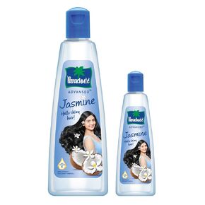 Parachute Advansed Jasmine Enriched Coconut Hair Oil with Vitamin-E | For Scalp Nourishment| Stronger, Softer, Silkier Hair | Indian Hair Oil | All Hair Types| 10.1 Fl.oz