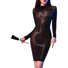 Women's Oil Shiny Bodystocking Lingerie Dress Glossy Body Stockings Full Body Stocking for Women
