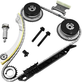 2.4 مجموعة سلسلة توقيت Ecotec مع W/VVT Sprocket 9-4201SAVVT1 متوافق مع 2011-2017 CHEVY Expenox Malibu ، GMC Terrain ، Buick Verano Regal Lacrosse 2.2 2.4L استبدال# 1258387 KIT DE DE CADENA DE DE