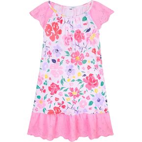 Play Tailor Girls Nightgowns Sleepwear Kids Pajamas Girl Princess Dresses with Lace Sheeve for Toddler Girl Clothes