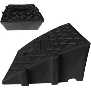 Heavy Duty Threshold Ramp, Portable Light Curb Ramp Driveway for Caravan Car Mobility, 9.84x 10.62x5.11 Inch Notch ramps for Driveway, Sidewalk, Scooter, Motorcycle