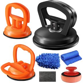 Dent Puller,3 Pack Car Dent Puller Suction Cup Dent Puller Car Dent Removal Kit Dent Remover Tool and Dent Repair Kit Handle Lifter for Cars Body,Glass,Screen,Tiles Lifting,Objects Moving