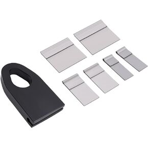 KUAFU Universal Auto Body Weld and Pull Clamp Complete Set Hook 6 Plates Kit Body Pull Plate Powder Dent Automotive Car Frame Collision Repair Tool Powder Coated Steel