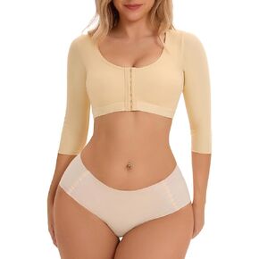 Arm Shaper for Women Front Closure Post Surgery Arm Lipo Compression Sleeves Slimming Arm