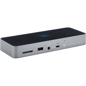 OWC 11-Port Thunderbolt Dock، شحن 96W، شاشة 8K أو شاشتين 5K، 3 x Thunderbolt، 4 x USB، GbE، الصوت، SD، أجهزة Mac المتوافقة M1/M2، Thunderbolt 3 Macs، Thunderbolt 4 PCs، وأجهزة USB-C