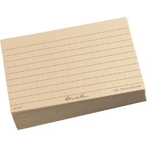 Rite In The Rain Weatherproof Index Cards, 3" x 5", Universal Pattern, Gray (No. 791)
