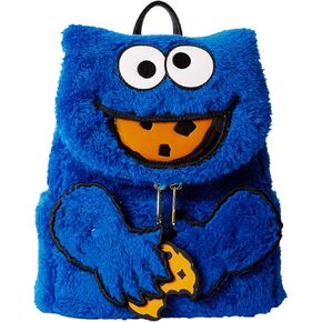 Loungefly Sesame Street Cookie Monster Plush Mini Backpack