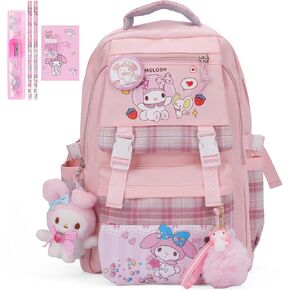 حقيبة ظهر Juju Melody Backpack Kawaii - Kawaii Stuff Mochila Kawaii - حقيبة ظهر لطيفة للفتيات - حقائب الظهر لفتيات المدرسة