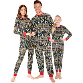 Shrek Christmas Matching Family Pajamas Holiday Couples Loungewear (Multi Men, M)
