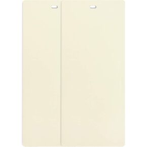 DALIX PVC Vertical Blind Replacement Slats Curved Smooth White 70.5 x 3.5 (20-Pack)