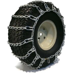The ROP Shop 2 Link TIRE Chains 18x6.50-8 18x650-8 18x650x8 18-6.5-8 Tractor Rider Snowblower ;Supply_by_theropshop