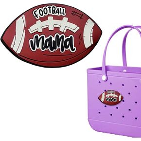 Charms For Bogg Bag Accessories Sport Charms,Baseball Charms For Beach Tote Bag Rubber Beach Bag Accessory Decoration,Cute Decorative Inserts (White Baseball)
