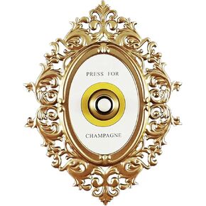 اضغط على زر الشمبانيا ، Ring Mini Press for Champagne ، اضغط على Bell Ring Bell ، و Champagne Decor Decor Wall Plaque Home For Party Christmas Home Bedroom Hotel ، Gold