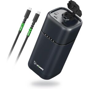 بنك طاقة G-POWER 20000 مللي أمبير/74 وات في الساعة مع مخرج تيار متردد للكمبيوتر المحمول، شاحن كمبيوتر محمول 80 وات (الذروة 100 وات)، بنك طاقة للهاتف الذكي، منافذ من النوع C/USB-A بقدرة 30 وات، محطة طاقة محمولة خفيفة الوزن سريعة الشحن للمنزل/السفر
