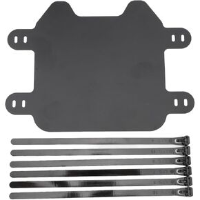 Motorcycle Front Number Plate, ABS Matte Black Dirt Bike Number Plate Replacement for SUR RON Light S X, Dirt Bike License Plate Holder Bracket