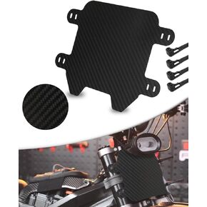 NACORE Real Carbon Fiber DH Number Plate, Sur Ron License Plate for Sur Ron X/S, STING X3/MX3/MX4/MX5 Electric Dirt Bike And DH Fork Bikes, BLACK