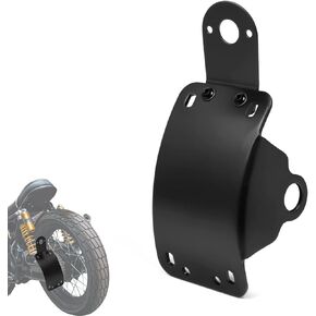 Amazicha Motorcycle 1" Axle Hole License Plate Bracket Curved Side Mount License Plate Holder Compatible for Harley Sportster Bobber Chopper