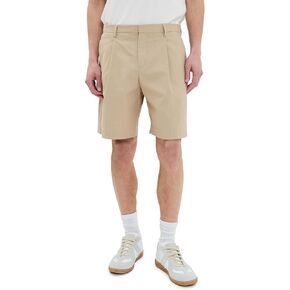 A.P.C. Men's Crew Pleated Shorts 8"