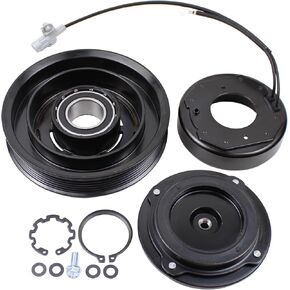 ApplianPar A/C AC Compressor Clutch Assembly Kit Pulley Coil Set for Toyota Matrix Corolla 6 GROOVE 1.8L 2003-2008