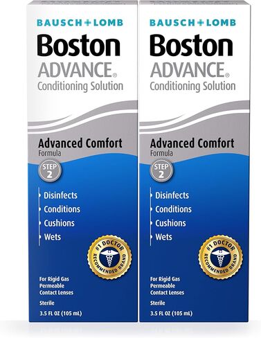 Boston Advance Contact Lens Solution by Bausch+ Lomb, for Gas Permeable Contact Lenses, 1 Fl Oz (Packaging May Vary) in Saudi Arabia