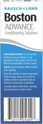 Boston Advance Contact Lens Solution by Bausch+ Lomb, for Gas Permeable Contact Lenses, 1 Fl Oz (Packaging May Vary) in Saudi Arabia