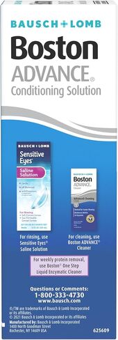 Boston Advance Contact Lens Solution by Bausch+ Lomb, for Gas Permeable Contact Lenses, 1 Fl Oz (Packaging May Vary) in Saudi Arabia