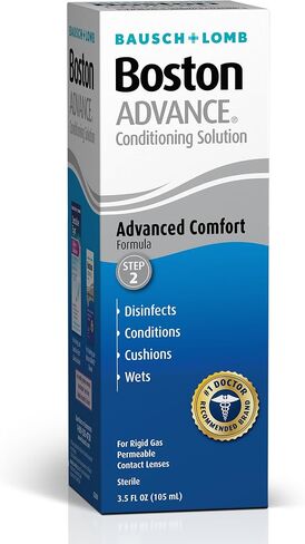 Boston Advance Contact Lens Solution by Bausch+ Lomb, for Gas Permeable Contact Lenses, 1 Fl Oz (Packaging May Vary) in Kuwait