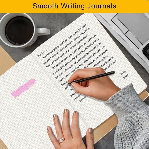 EUSOAR Notebooks College Ruled, 3 Pack A4 11" x 8-1/2", 40 Sheets/ 80 Pages, 100gsm Thick Paper, Notebook Bulk Journal Line Writing Pads, Drawing Sketchbook Subject for Office Business Work Supplies in Kuwait