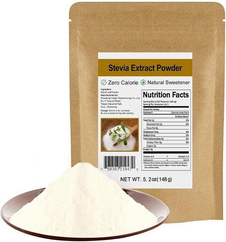 Pure Stevia Extract Powder Without Erythritol 5.2oz(148g) - Highly Concentrated Stevia Powder Sweetener, Zero Calorie, No Artificial, Natural Sugar Alternative in Saudi Arabia