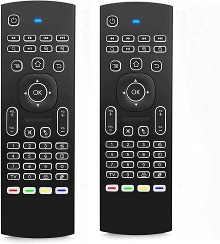 MX3 Pro Mini Keyboard Backlight Fly Remote Mouse,Android TV Remote Control,IR Learning Mini Wireless Keyboard for Android TV Box.HTPC.IPTV.Pad.PS3/PS4 in Kuwait
