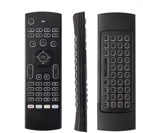 MX3 Pro Mini Keyboard Backlight Fly Remote Mouse,Android TV Remote Control,IR Learning Mini Wireless Keyboard for Android TV Box.HTPC.IPTV.Pad.PS3/PS4 in Kuwait