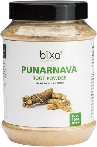 bixa BOTANICAL Punarnava Powder | Boerhavia Diffusa | 1 Pound / 16 OZ | Ayurvedic Herbal Supplement | Gluten Free, Non-GMO, Steam Treated, Vegan, 100% Pure. in Kuwait