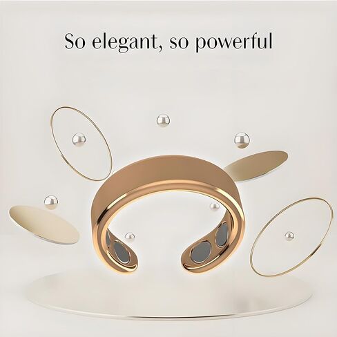 LIU JUN Calmi Ring, Magtherapy Lymphatic Drainage Titanium Ion Rings Lymph Nodes Acupuncture Therapy Open Olux Ring For Women Men Health Jewelry Gifts in Kuwait