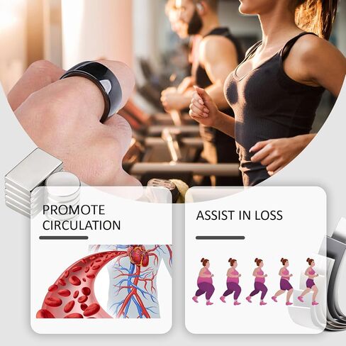 LIU JUN Calmi Ring, Magtherapy Lymphatic Drainage Titanium Ion Rings Lymph Nodes Acupuncture Therapy Open Olux Ring For Women Men Health Jewelry Gifts in Kuwait