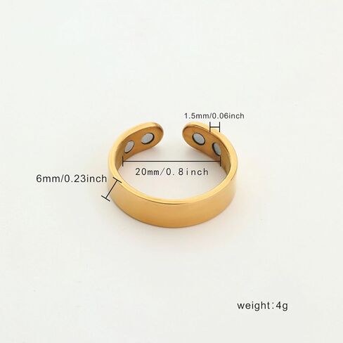 LIU JUN Calmi Ring, Magtherapy Lymphatic Drainage Titanium Ion Rings Lymph Nodes Acupuncture Therapy Open Olux Ring For Women Men Health Jewelry Gifts in Kuwait