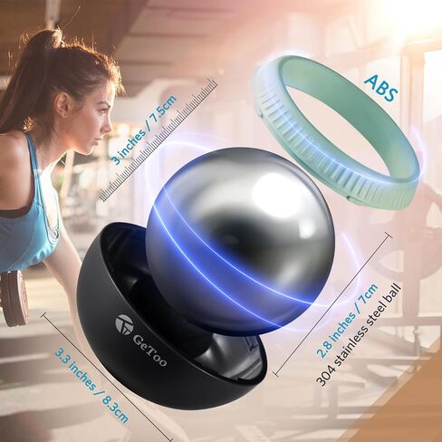 Cryosphere Cold Massage Roller Ball - 2.8 Inch Ice Massage Ball for Deep Tissue, 6 Hours Cold Therapy, Detachable Rolling Ball, Blue and Black in Kuwait