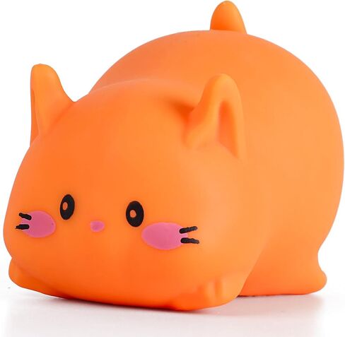 Cat Stress Balls, Cute Cat Squishy Toys for Kids and Adults, Stress Relief Sensory Toys (White), Fidget Toys Squishy Suitable Boys Girls, Animal Dough Squishies Squeeze Toys, Party Favors for Kids in Kuwait