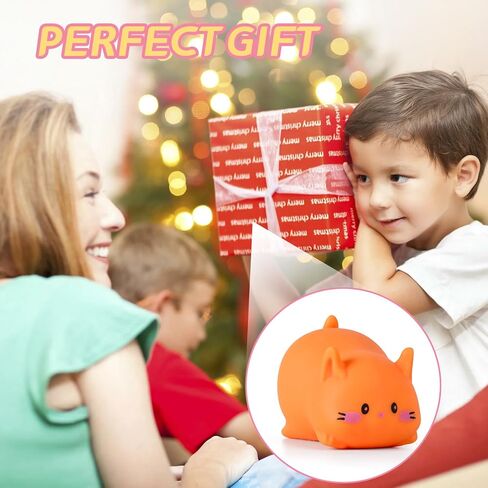 Cat Stress Balls, Cute Cat Squishy Toys for Kids and Adults, Stress Relief Sensory Toys (White), Fidget Toys Squishy Suitable Boys Girls, Animal Dough Squishies Squeeze Toys, Party Favors for Kids in Kuwait