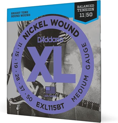 أوتار جيتار كهربائية D'Addario D'Addario EJ22 متوسطة - موسيقى الجاز الكهربائية - مجموعة واحدة in Saudi Arabia