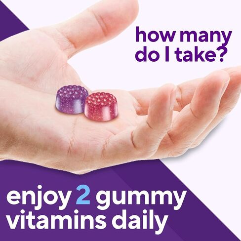 Vitafusion Adult Gummy Vitamins for Men, Berry Flavored Daily Multivitamins for Men with Vitamins A, C, D, E, B6 and B12, America’s Number 1 Gummy Vitamin Brand, 60 Day Supply, 120 Count in Saudi Arabia