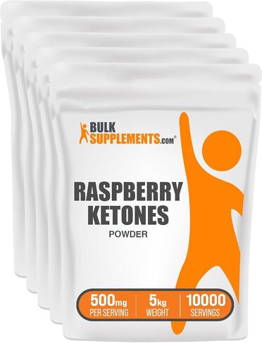 BulkSupplements.com Raspberry Ketones Powder - Raspberry Ketones Supplement, Antioxidant Source - for Energy Support, Gluten Free, 500mg per Serving, 100g (3.5 oz) (Pack of 1) in Kuwait