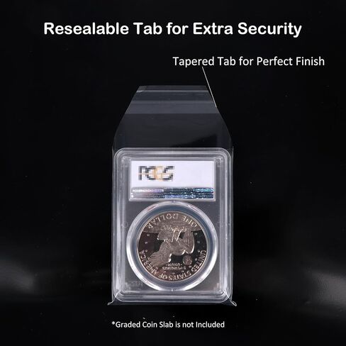 Rayvol Resealable Bags for NGC Coins – Durable, Clear Coin Holders for Safe Storage & Organization – Perfect for Collectors and Dealer (360 Count) in Kuwait