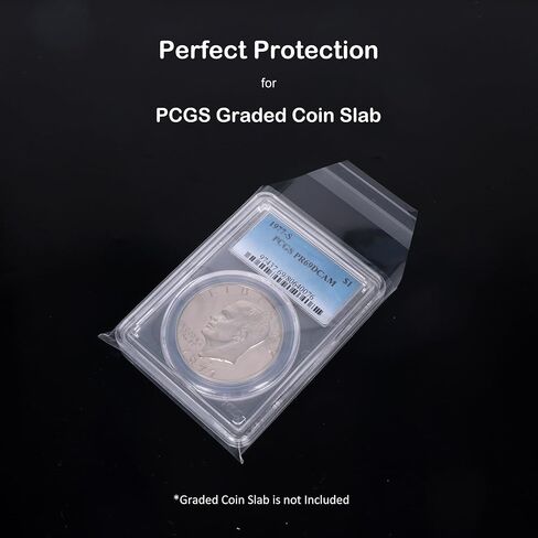 Rayvol Resealable Bags for NGC Coins – Durable, Clear Coin Holders for Safe Storage & Organization – Perfect for Collectors and Dealer (360 Count) in Kuwait