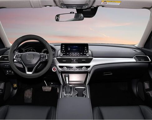 West Llama Customized Auto Car Steering Wheel Cover for Honda (Black) in Kuwait