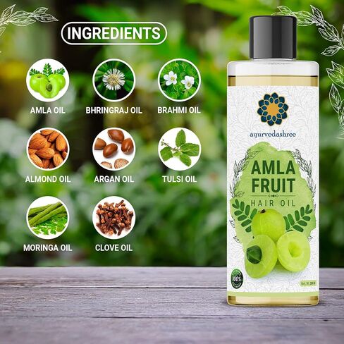 Hair Oil, 200 ml with Amla , Bhringraj , Brahmi , Methi , Shikakai , Neem , Henna , Pine , Clove , Eucalyptus & Citronella Oil in Saudi Arabia